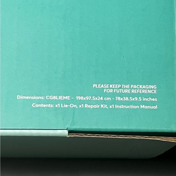 Coconut Grove Lie On Adult Pool Float Teal Mermaid Tail (Length 6.5ft) - Picture 6 of 6